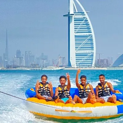 Private 60-min Group Tubing on Speedboat in Dubai